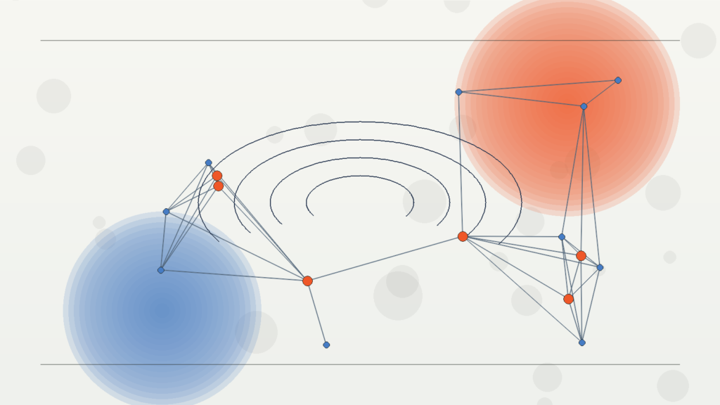 Abstract editorial illustration of AI tools organized across reviews, comparisons, workflows, and practical guides.