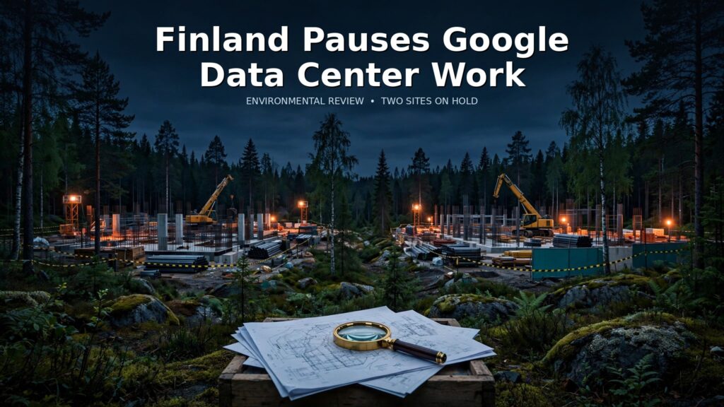 Finland Pauses Google Data Center Work